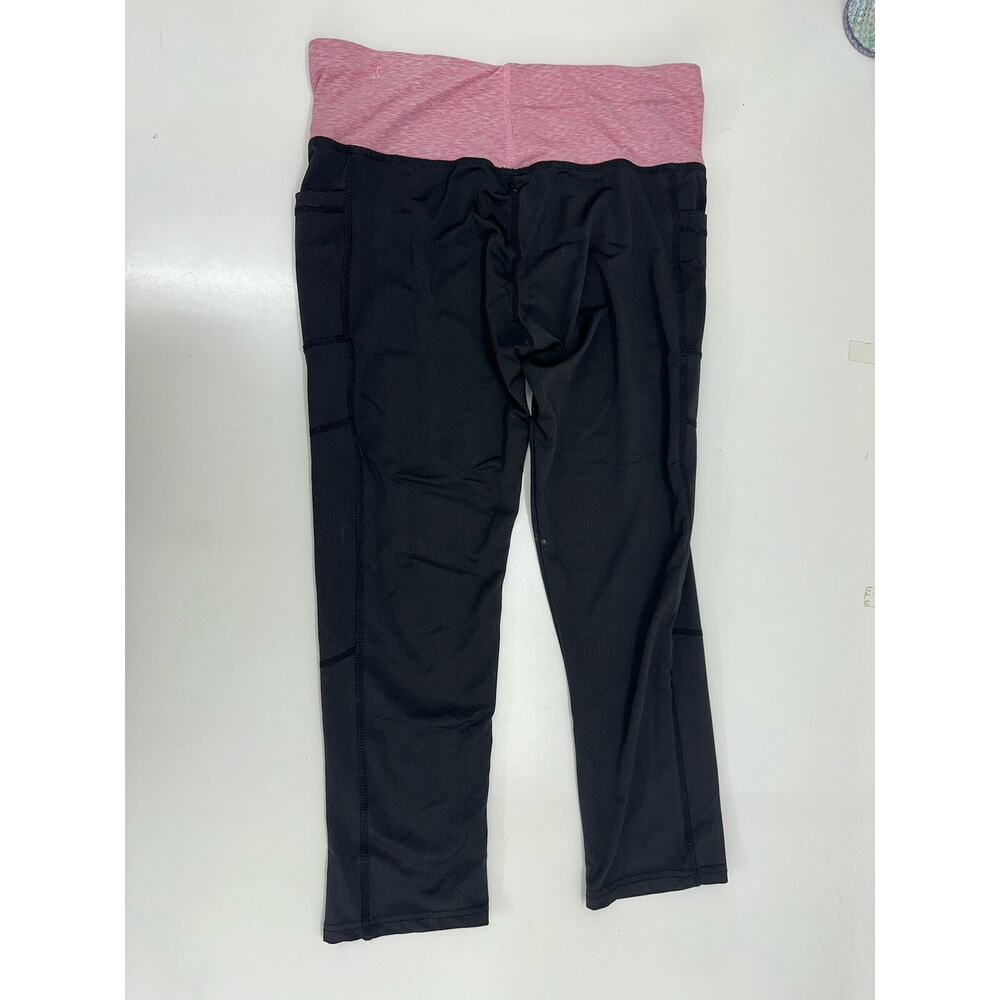 Starting Point Womens Leggings Size Medium Black Pink Waist Media Pocket - Picture 5 of 10